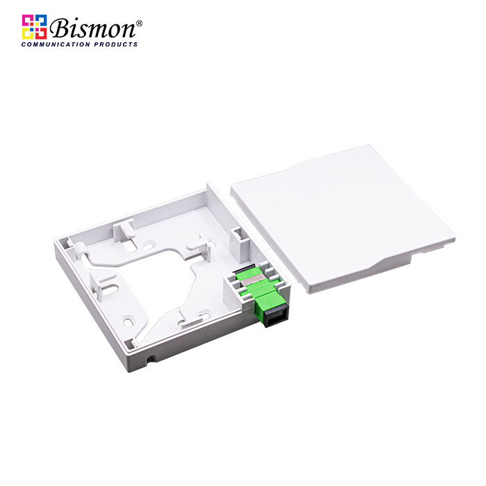 กล่องเก็บสาย fiber optic 1 Port Optical Fiber Wall Outlet FTTx Box(กล่องเปล่า)